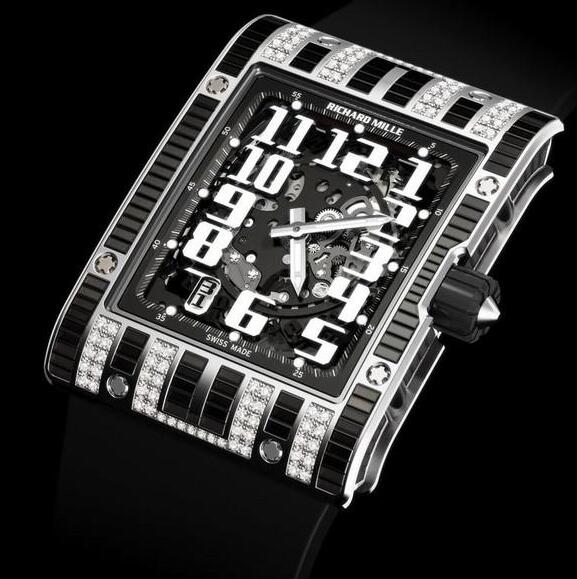 Review replica Richard Mille RM 016 WHITE GOLD Black BAGUETTE SAPPHIRE SET watch